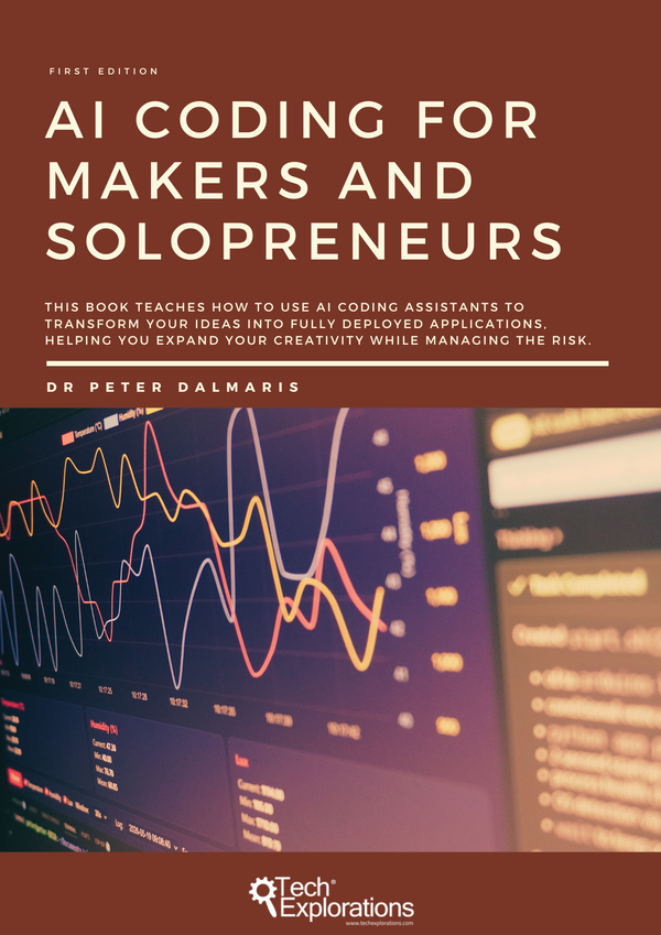 Cover of AI Coding for Makers and Solopreneurs by Peter Dalmaris